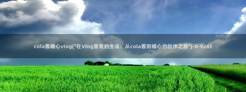 糖心,vlog