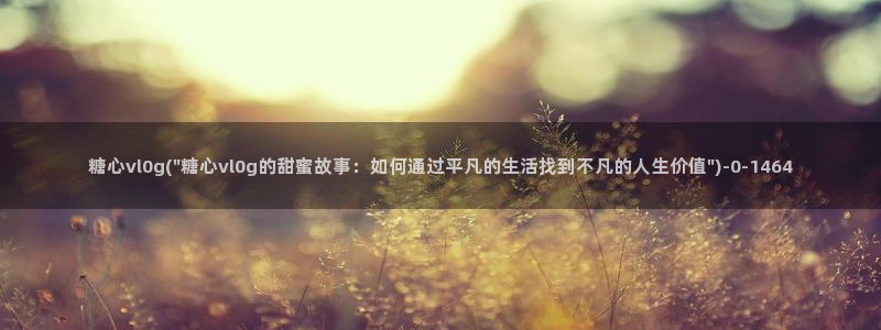 糖心vlog免费破解版